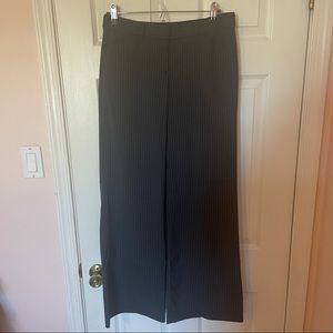 Express Design Studio Editor Wide Leg Pinstripe Pants